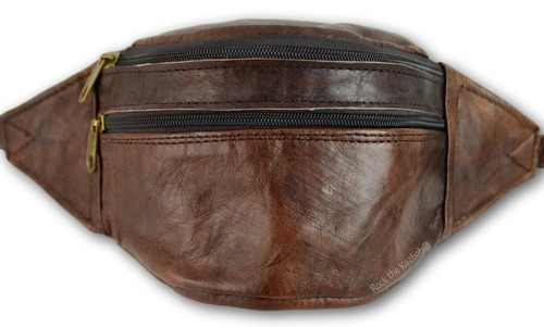 Organic leather bumbag - organic,