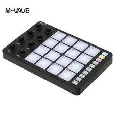 M-VAVE SMC-PAD Wireless MIDI Controller MINI Percussion USB-C Keyboard Black