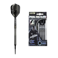 Target Darts Phil Taylor Power 8-Zero Black P8Z3 18G 80% Tungsten Soft Tip Darts