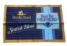 Vintage Take The High Road Brooke Bond Scottish Blend Tea Towel 27x 17 Inches