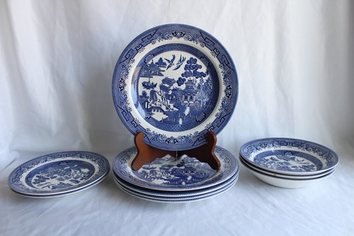 Set blue willow china - 10,