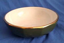 Vintage Retro Green & Gold Apilco Cereal Bowl