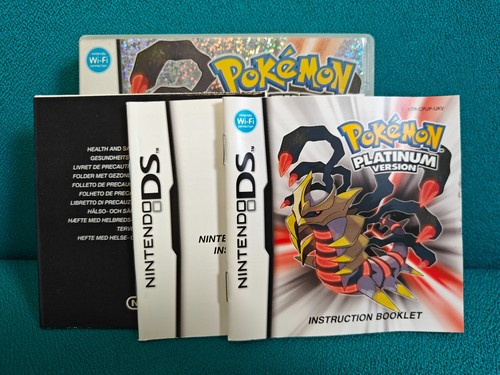 Pokemon platinum box manuals - platinum, +