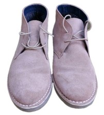 Matalan Mens UK 10/44 Fawn Faux Suede Smart Shoes/ Low Top Boots Lace Ups Prelov