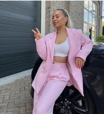 BNWT Zara Pink Asymmetric Long