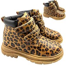 Kids Girls Lightweight Winter Walking Biker Strap Ankle Boots Casual Shoes Size