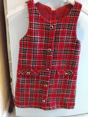 Girls tartan pinafore dress - girls,