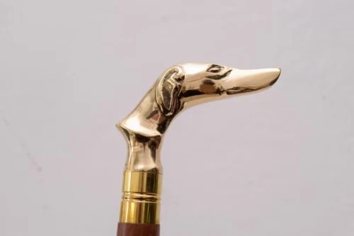 Antique brass dog - antique, greyhound