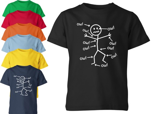 Funny stick figure - figure, 'ow'