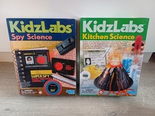 KidzLabs Kitchen Science & Spy Science experiment kits - Open but unused