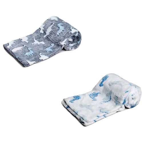 Dino fleece baby blanket boys - blanket,