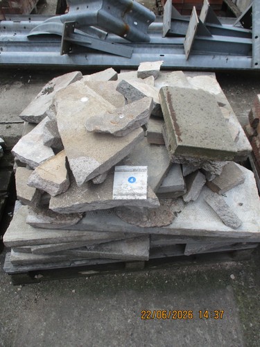 Broken paving slabs crazy - slabs.,