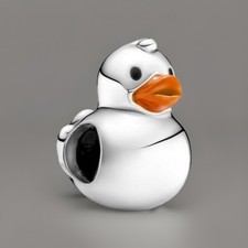 Rubber Duck Charm for bracelet s925 925 Sterling Silver 