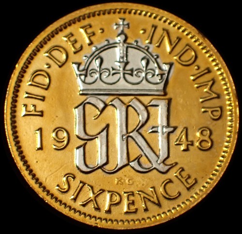 Pence 1948 george vi - vi, gold