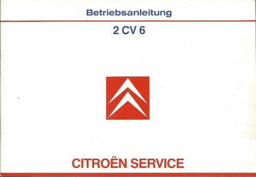 Citroen cv6 owners manual - citroen,