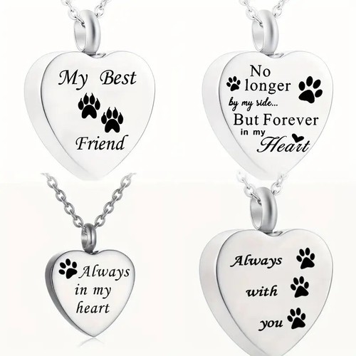 Pet heart paws cremation urn - pet,