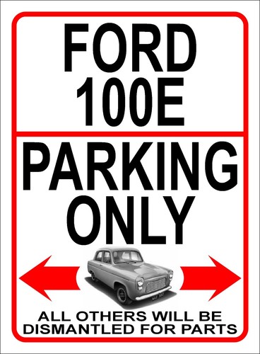 Ford 100e parking only sign - ford,