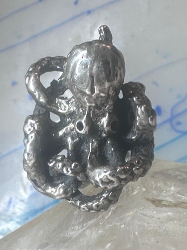 Octopus ring ocean brutalist - ring,
