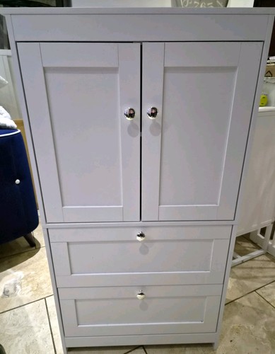 White freestanding cabinet - white,