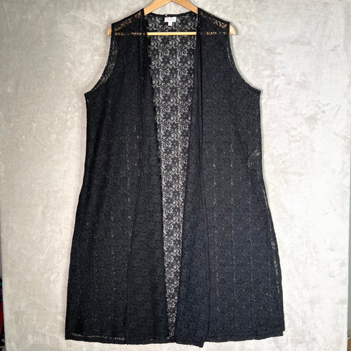 Lularoe lace open front - lace, duster