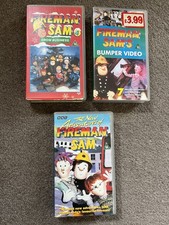Fireman Sam VHS Video Tapes Bundle X3 Rare BBC Vintage Children's TV Adventures