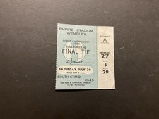 Original 1966 World Cup Final Ticket England v West Germany