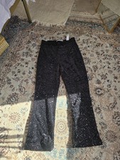 Zara Black Sequin Trousers