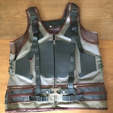 DARK KNIGHT Tactical Military Faux Leather Bane Vest Halloween Costume Large