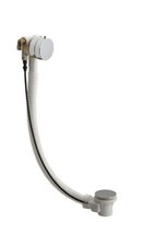 Vado Chrome Pop-Up Bath Filler Waste w/ Overflow extended Flexi pipe 