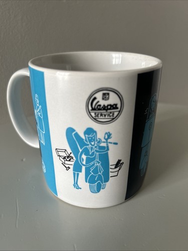Rare vespa piaggio scooter mug - vespa,