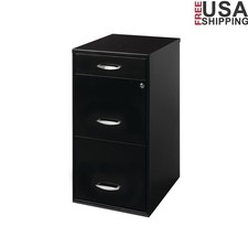 3 Drawer Lockable Metal File