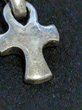 Chunky Solid Silver Ankh Cross