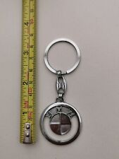 Old BMW Chrome Metal Rounded Badge Keyring Key Chain /New Old Store Stock/