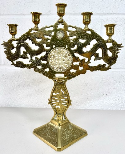 Vintage brass chinese dragon - vintage,