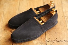 Tom Ford Navy Blue Suede Shoes