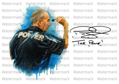 Phil taylor darts signed - phil,
