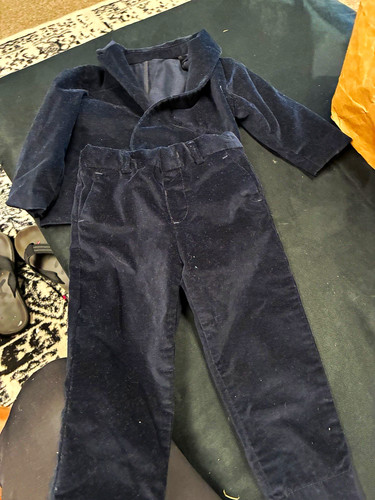 Zara black velvet piece - black, suit