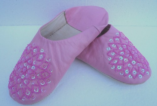 Moroccan pink leather - *,