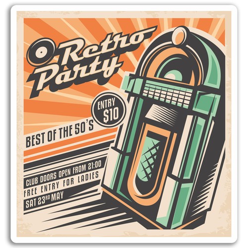 10cm retro jukebox vinyl - x,