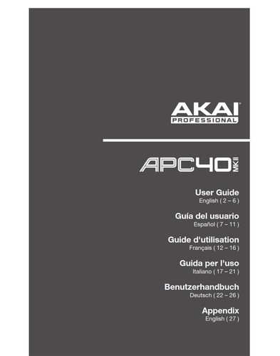Akai apc40mkii controller - apc40mkii,