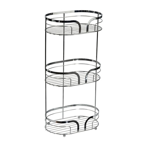 Bathroom floor caddy chrome - bathroom,