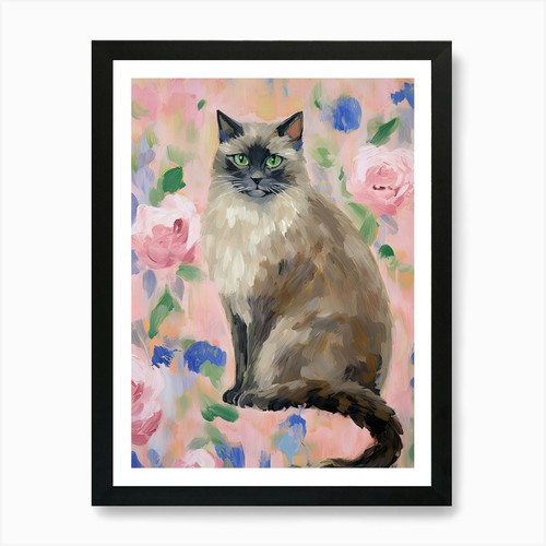 Himalayan cat painting - cat,