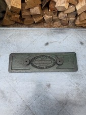 Antique Cast Iron Aveling And Barford Machine Steam Engine Plaque Sign