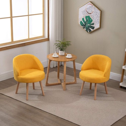 Linen tub chairs set 2 - chairs, of