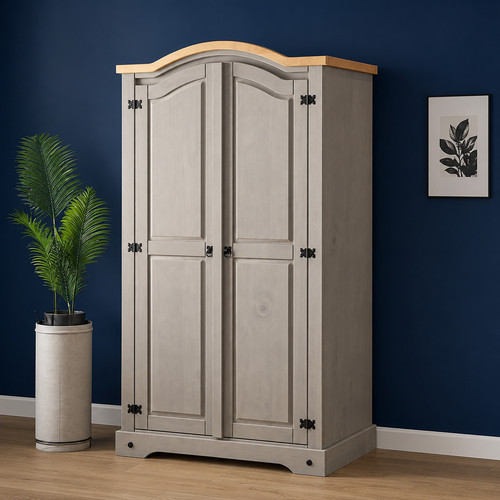 Corona wardrobe grey - wardrobe, 2