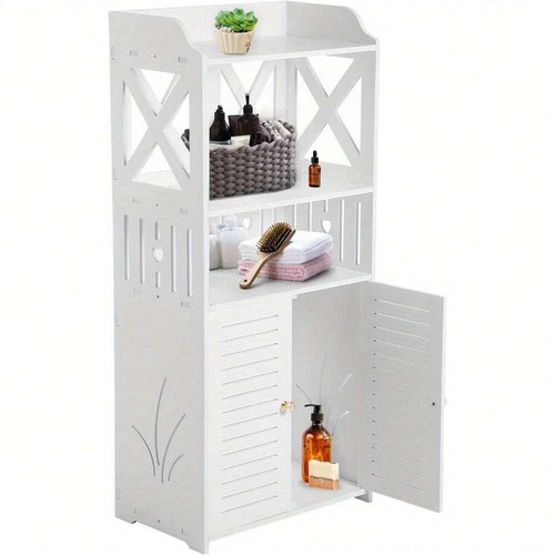 White bathroom tier doors - bathroom, 2