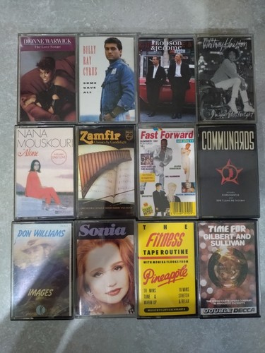 Music cassette albums - music,
