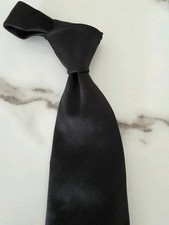 M&S Men's Black Silk Tie