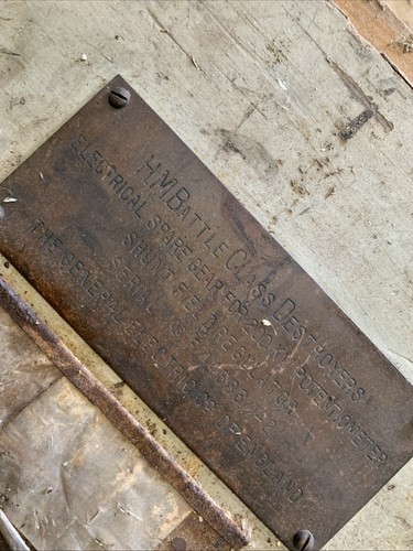 Vintage brass plaque - vintage,