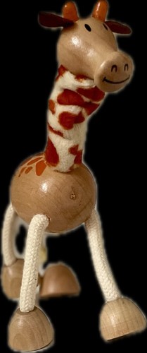 Anamalz wooden giraffe toy - anamalz,